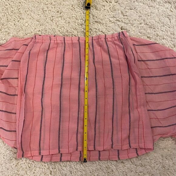 Anthropologie Holding Horses Striped Tie-Front Mini Skirt. Multicolor. Medium. - Picture 11 of 11